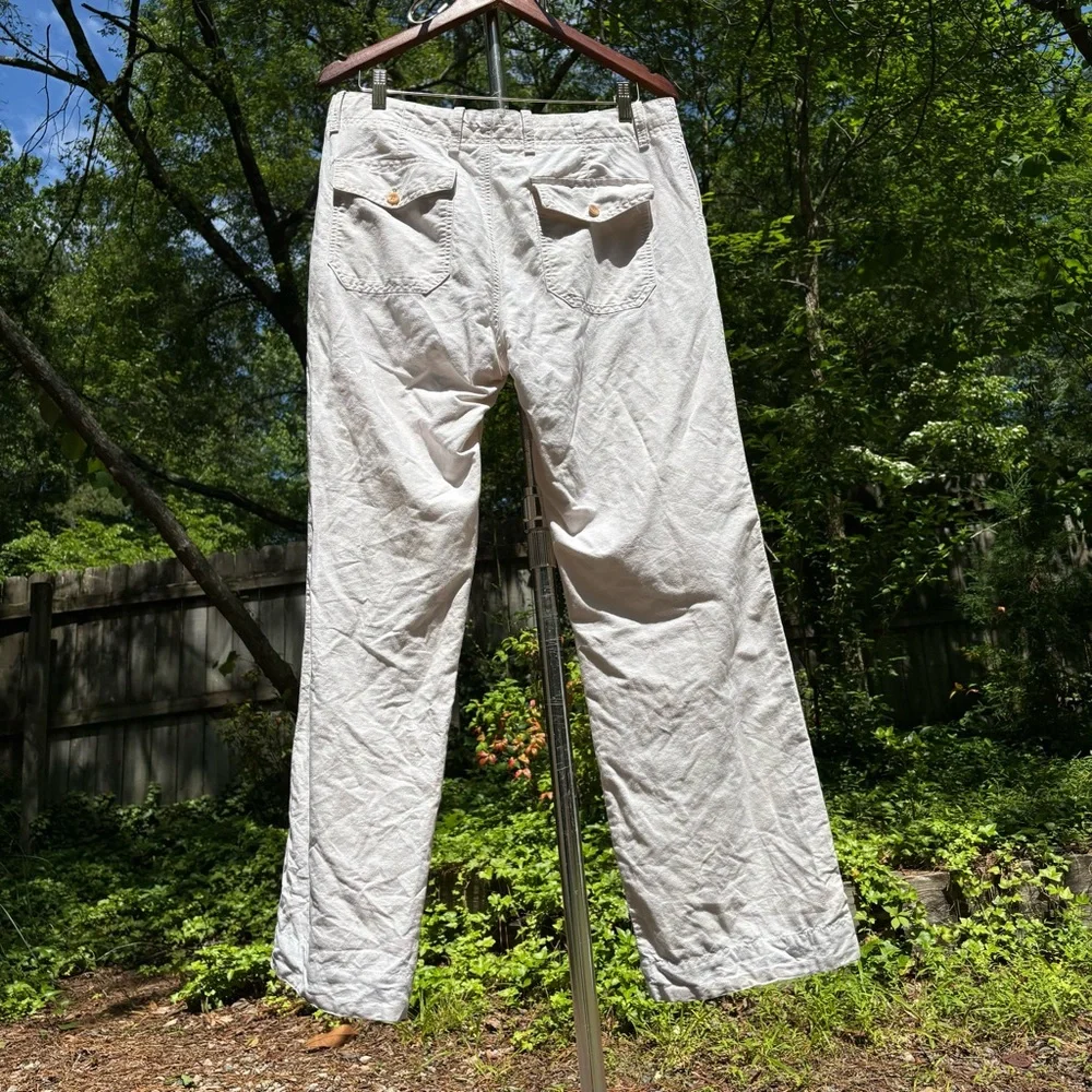 BANANA REPUBLIC—Relaxed Fit Chinos—53% Linen, 47% Cotton—Men’s 34 x 31—VG+